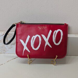 Victoria's Secret large wristlet in red & white. Excellent condition.